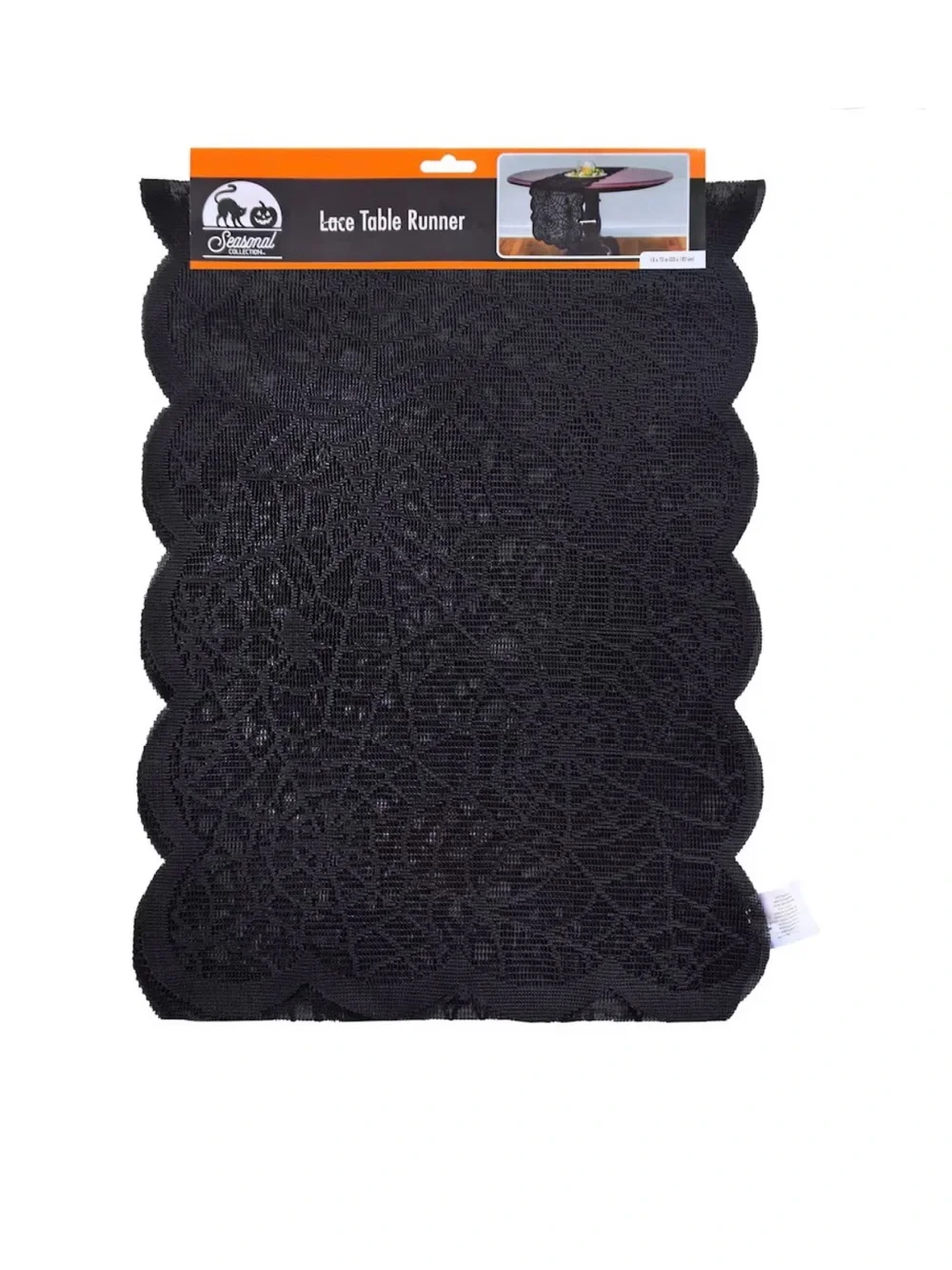 Lace Spider Web Halloween Table Runner